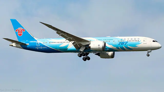 China Southern Airlines Boeing 787-9 Dreamliner aircraft