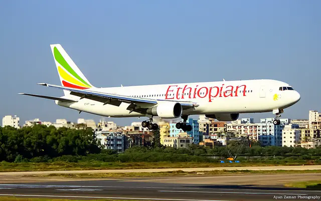 Ethiopian Airlines Boeing 767-300ER aircraft