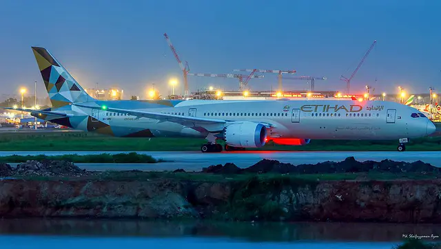 Etihad Airways Boeing 787-10 Dreamliner aircraft