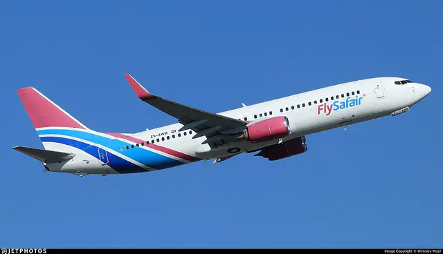 FlySafair Boeing 737-800 aircraft