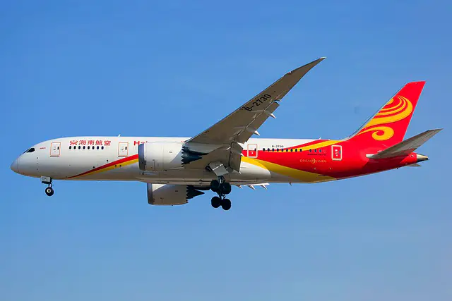 Hainan Airlines Boeing 787-8 Dreamliner aircraft