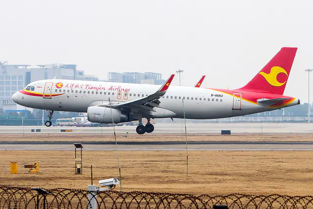 Tianjin Airlines Airbus A320 aircraft