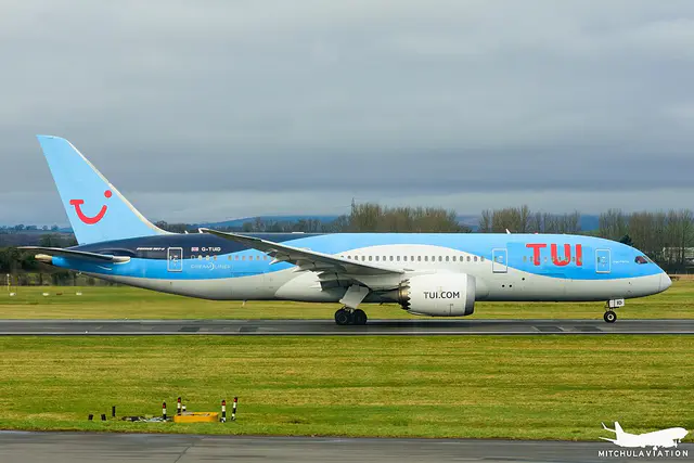 TUI Airways Boeing 787-8 Dreamliner aircraft