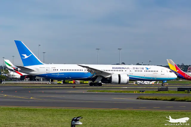 Xiamen Airlines Boeing 787-9 Dreamliner aircraft